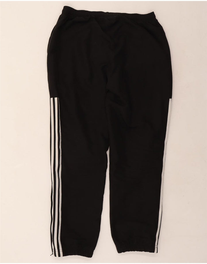 Męskie spodnie dresowe ADIDAS, duże, czarne, poliestrowe
