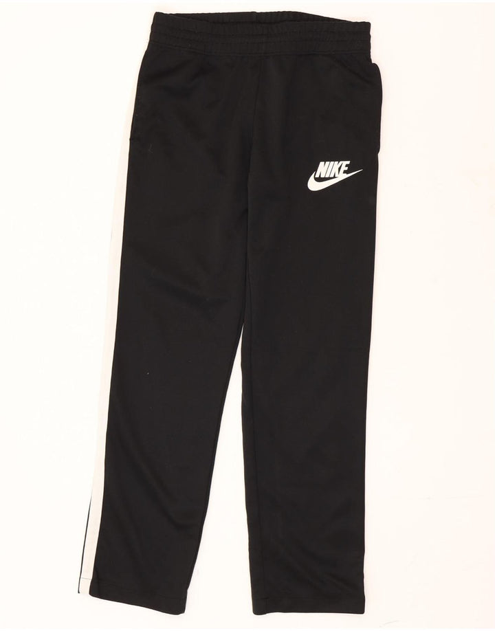 Męskie spodnie dresowe Nike, małe, czarne, z blokami kolorów, poliestrowe