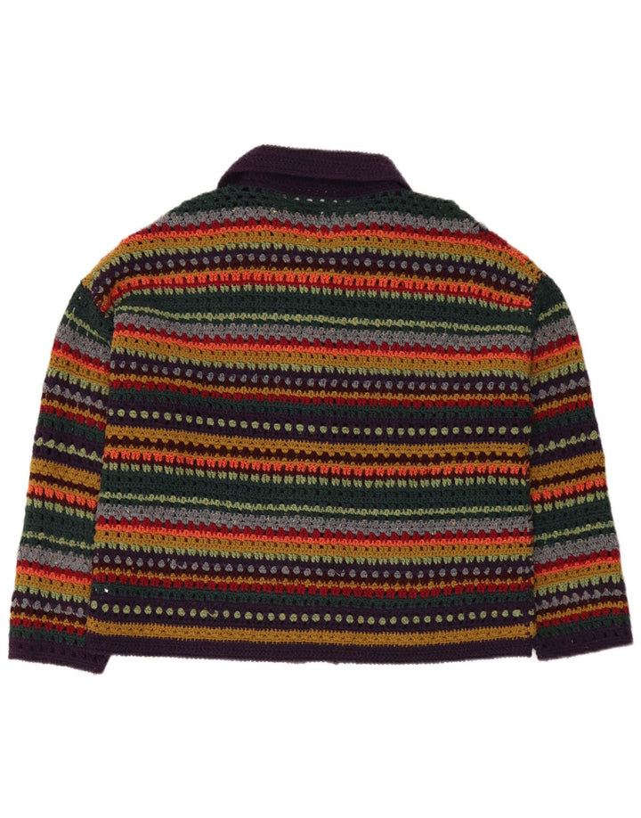 Damski sweter oversize Unif UK 10 w małe wielokolorowe paski