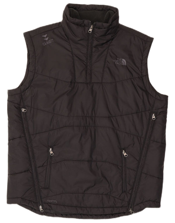 Męska wyściełana kamizelka z pulowerem The North Face UK 40, duża, czarna, nylonowa