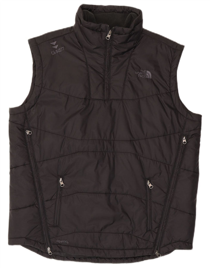 Męska wyściełana kamizelka z pulowerem The North Face UK 40, duża, czarna, nylonowa