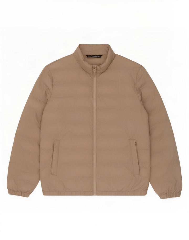 Męska ocieplana kurtka Zara UK 42 XL, beżowy poliester