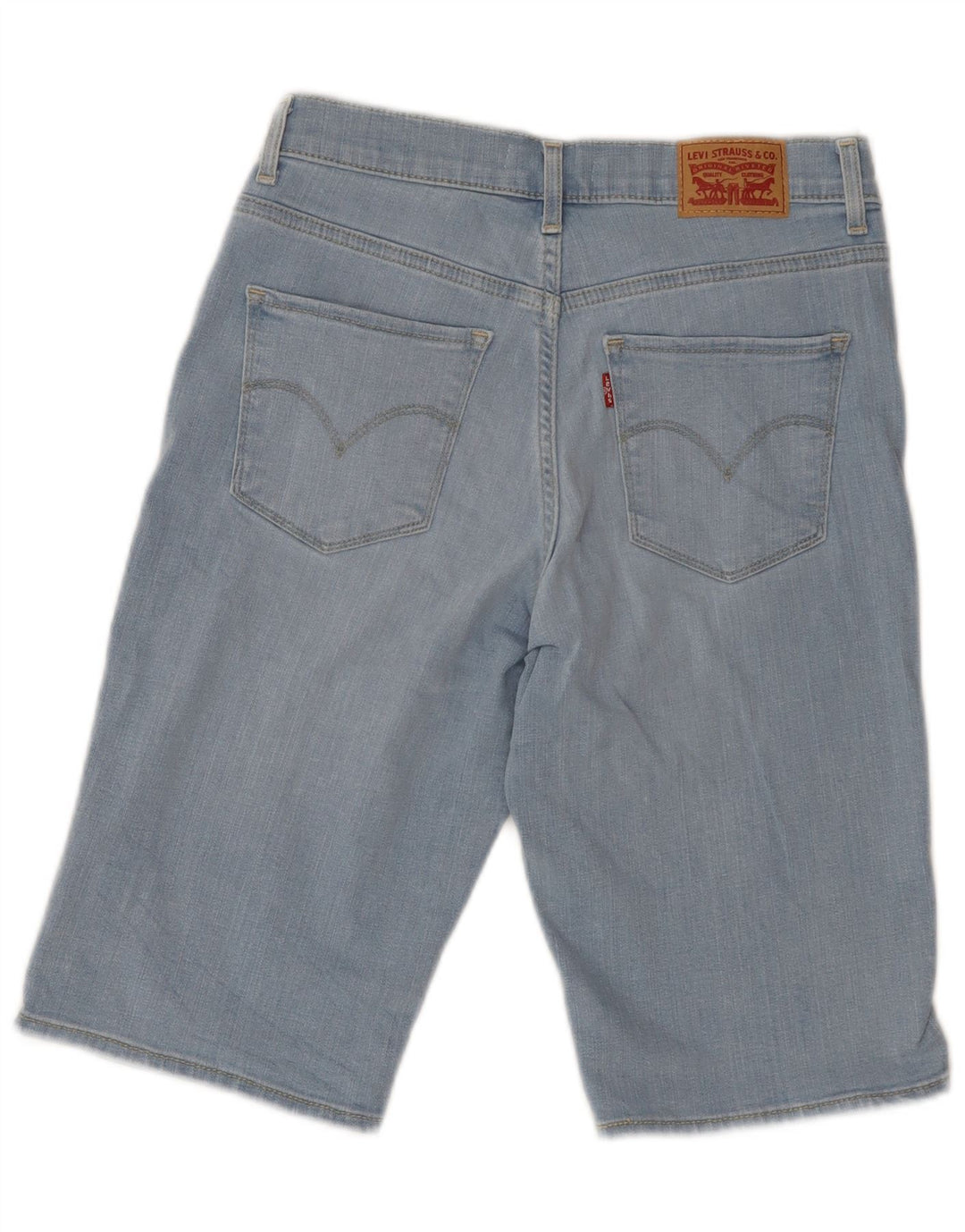Damskie klasyczne bermudy jeansowe LEVI'S W26 Małe, niebieskie, bawełniane