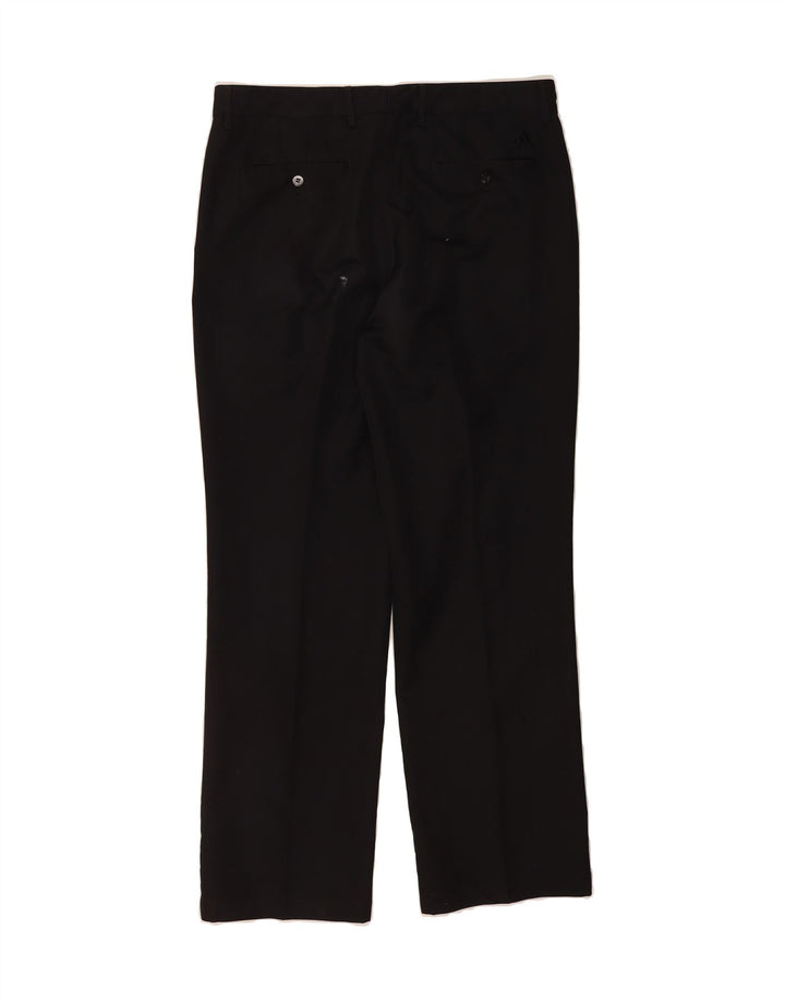 ADIDAS Mens Straight Chino Trousers W34 L32 Black Polyester Vintage Adidas and Second-Hand Adidas from Messina Hembry 