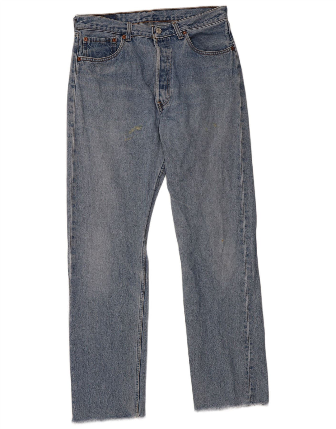Męskie jeansy Levi's 501 Straight W33 L30 Niebieskie bawełniane