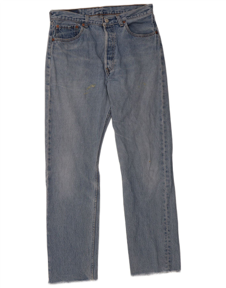 Męskie jeansy Levi's 501 Straight W33 L30 Niebieskie bawełniane