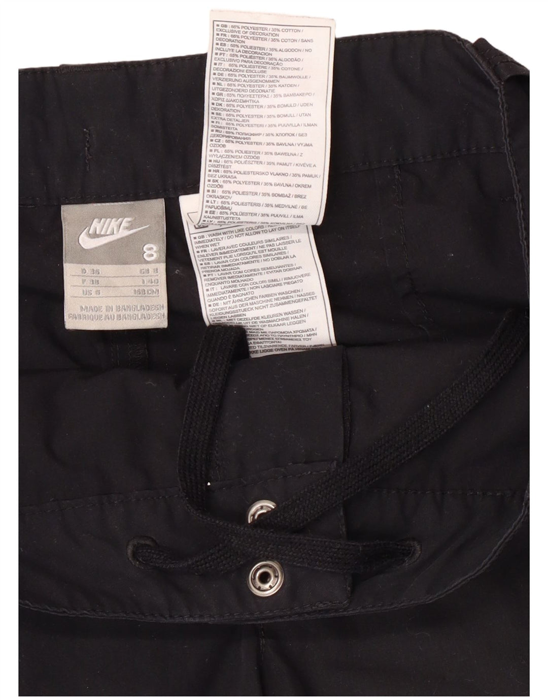 Damskie spodnie Nike Straight Cargo UK 8 Small W28 L26 Czarny poliester