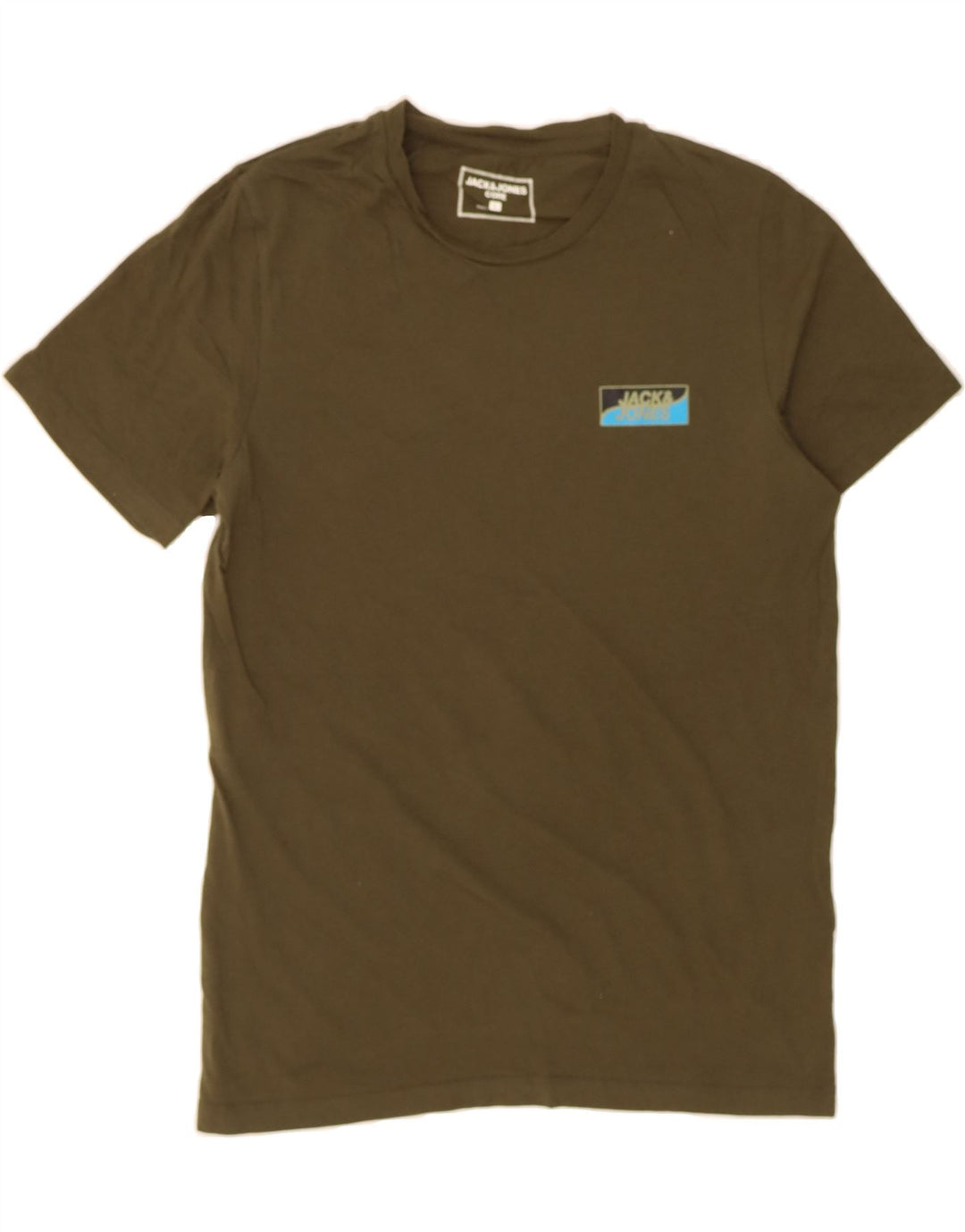 JACK & JONES Mens T-Shirt Top Large Khaki Cotton Vintage Jack & Jones and Second-Hand Jack & Jones from Messina Hembry 