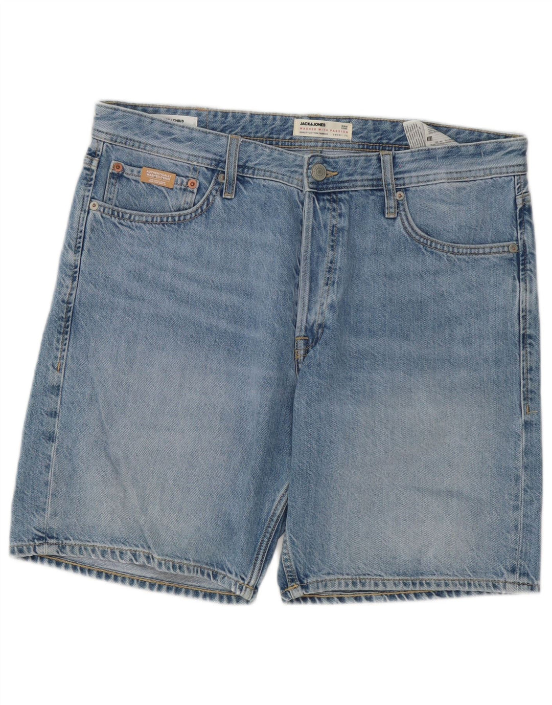 Męskie spodenki jeansowe Jack & Jones Chris, duże, W34, niebieskie, bawełniane