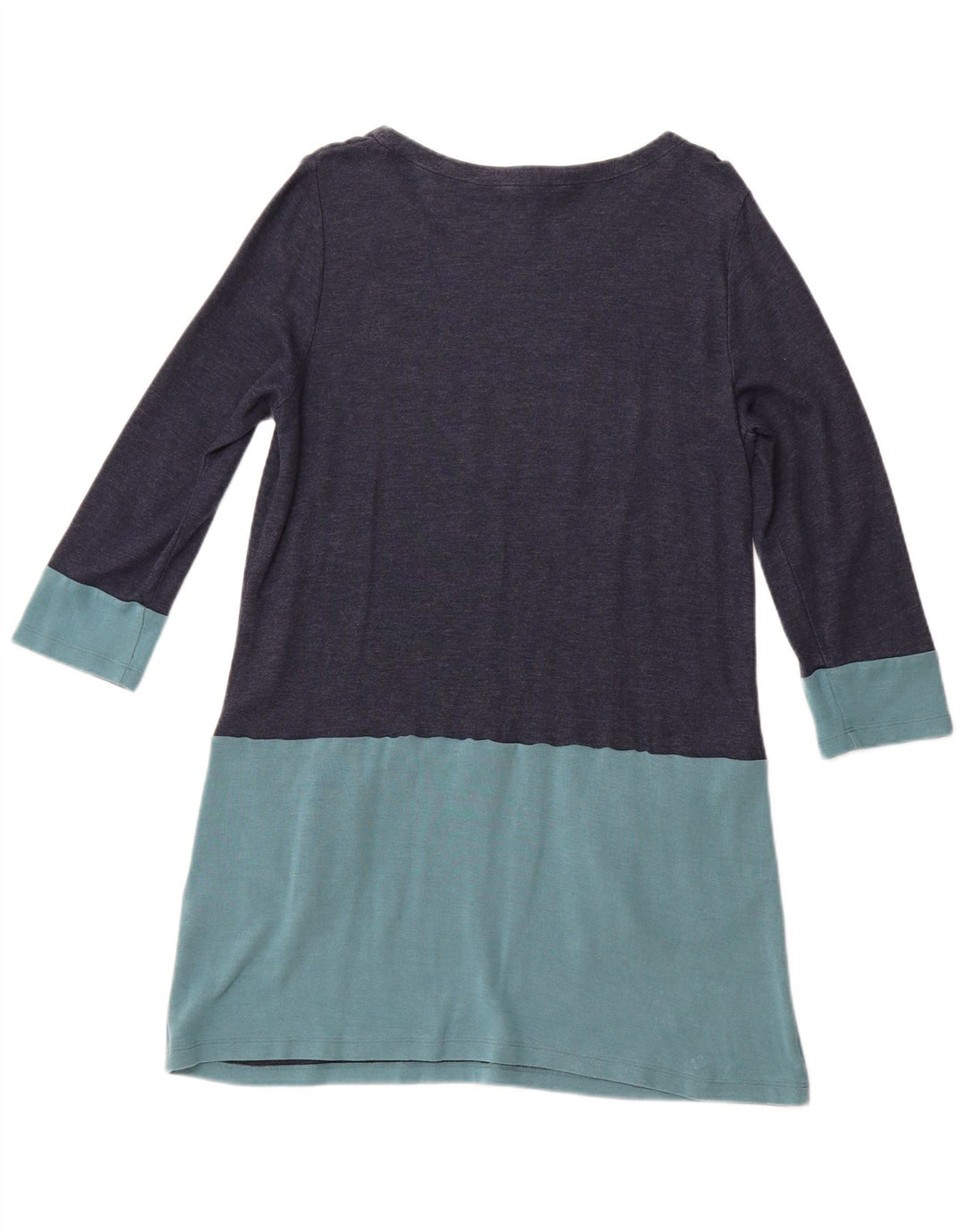 WHITE STUFF Damska sukienka o linii A UK 16, duża, granatowa, z blokami kolorów