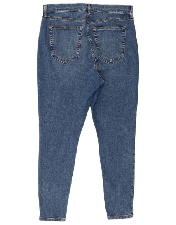 Topshop Damskie Jamie Skinny Jeans UK 16 Large W30 L26 Niebieska bawełna