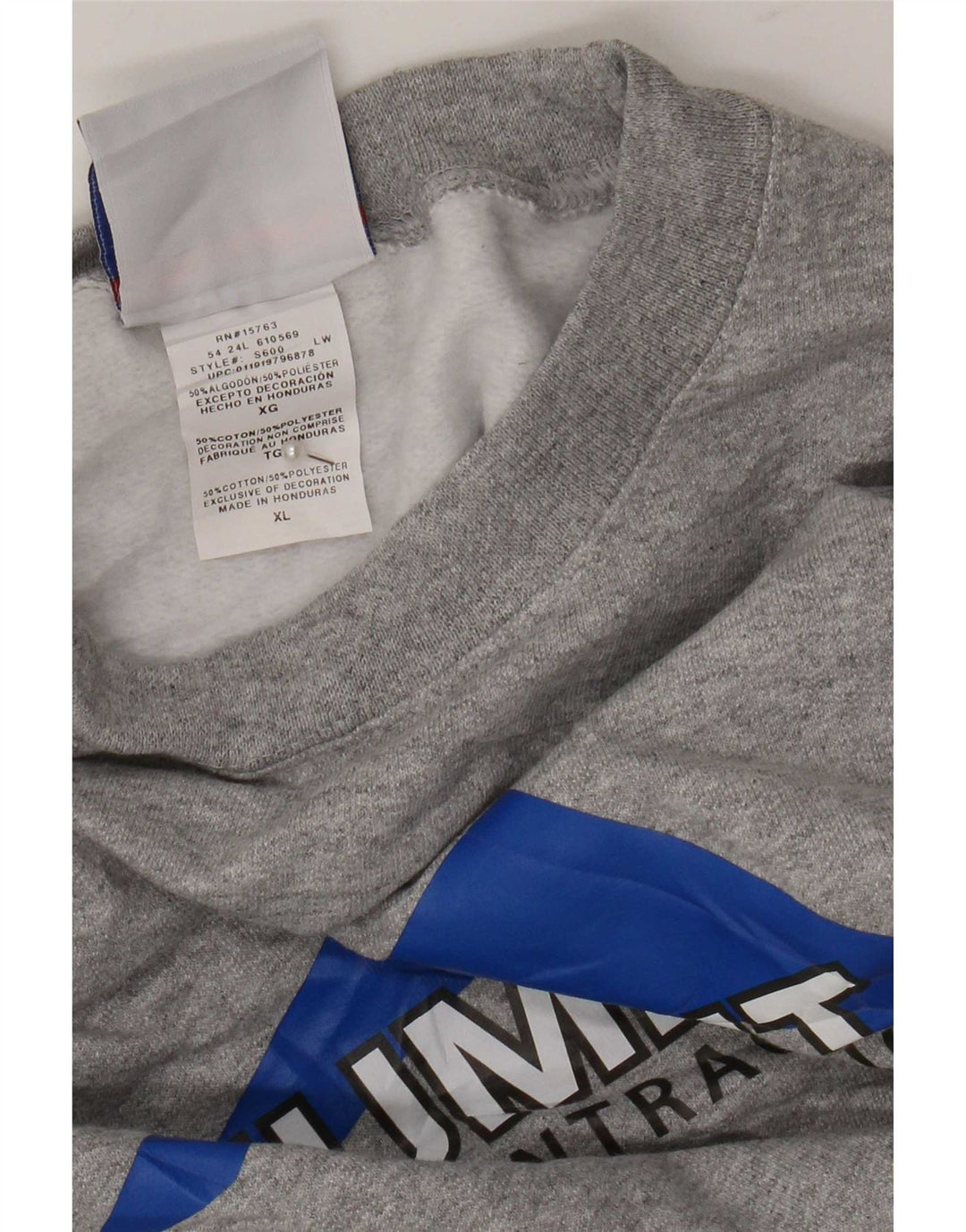Męska bluza Champion Summit Graphic Sweter XL Szara, nakrapiana bawełna