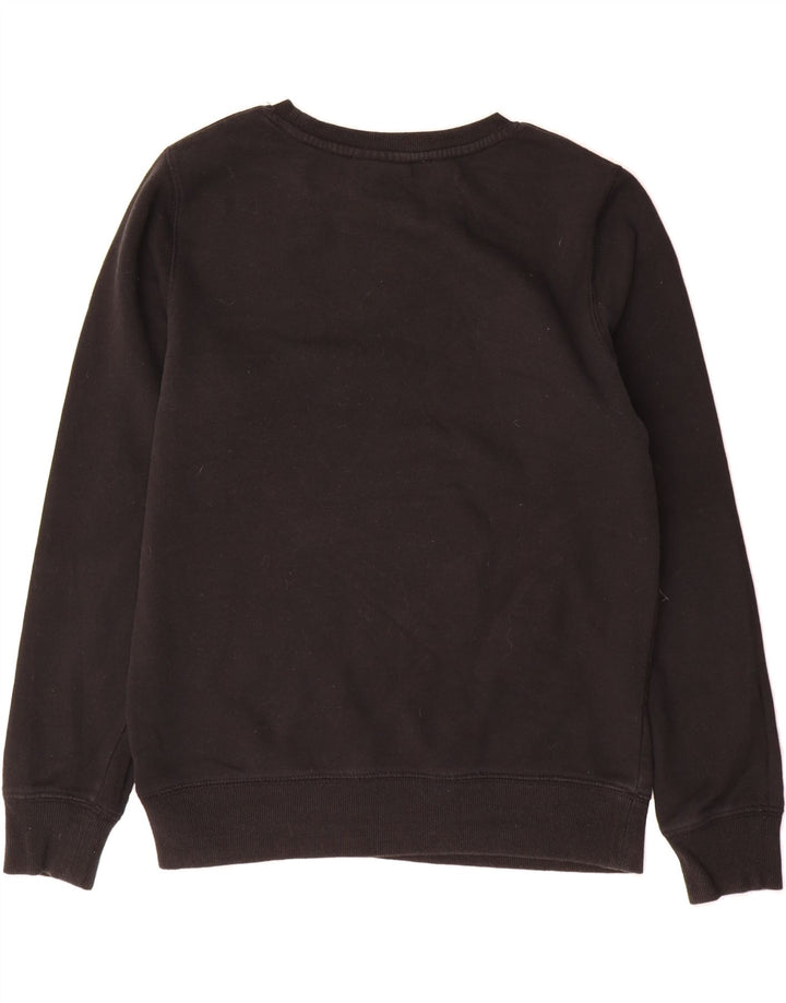 CHAMPION Womens Oversized Graphic Sweatshirt Jumper UK 10 Small Black Vintage Champion and Second-Hand Champion from Messina Hembry 