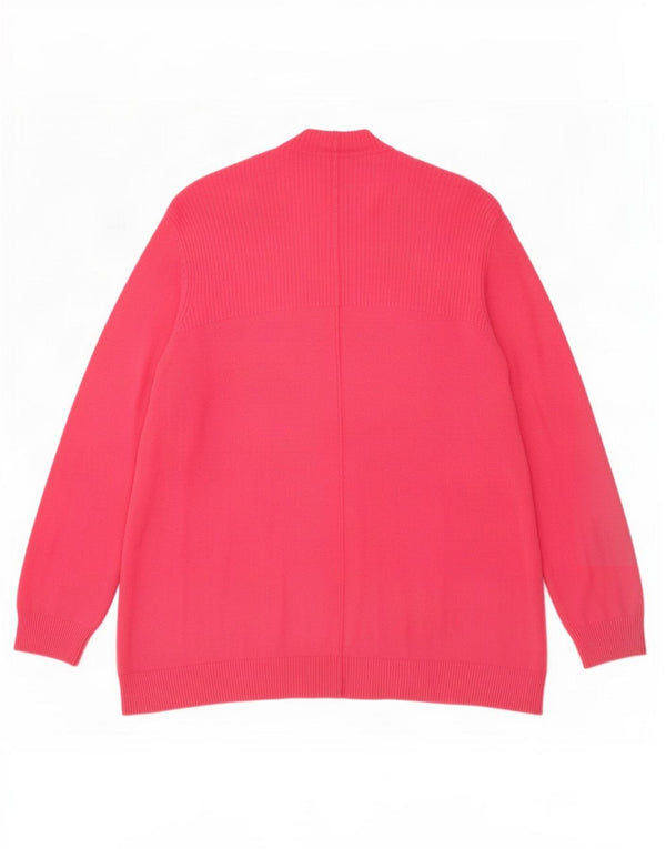 Marks & Spencer Damski sweter rozpinany UK 12 Średni różowy wiskoza