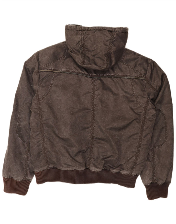 Męska kurtka bomber z kapturem Mustang UK 42 XL Brązowy poliamid