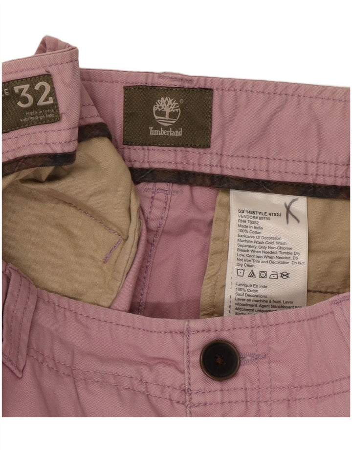 Męskie spodenki Chino Timberland W32 Średnioróżowy bawełniany