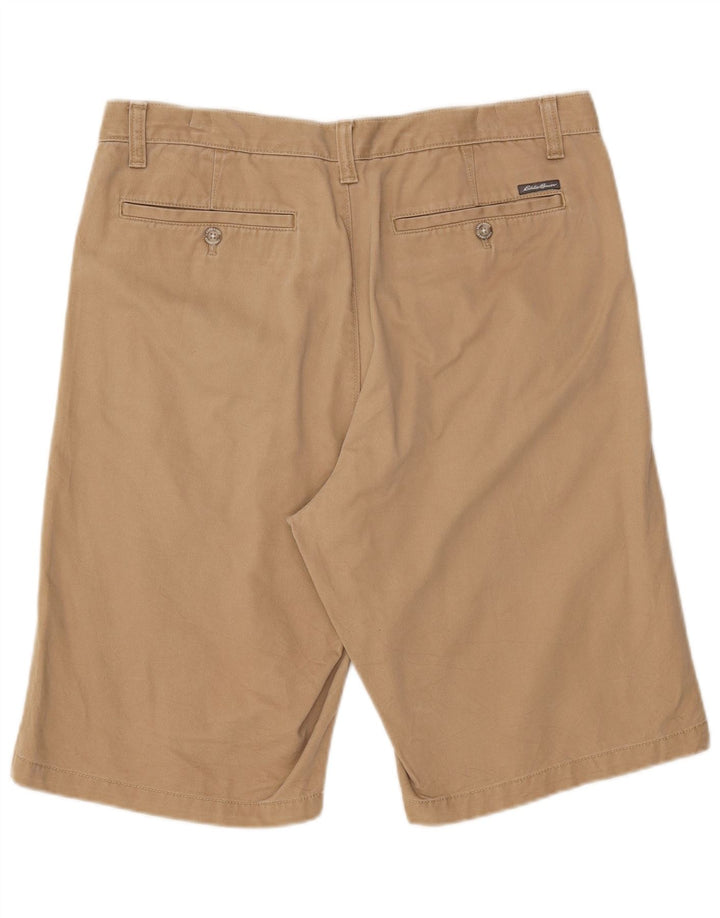 Męskie spodenki chino EDDIE BAUER W34 duże, beżowe, bawełniane