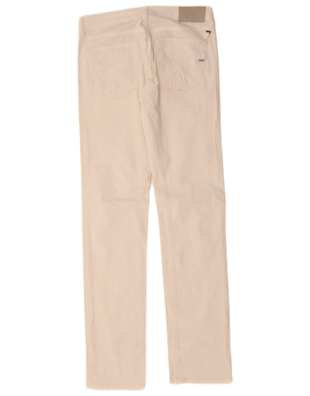 Damskie jeansy Gas Albert Slim W29 L34 Biała bawełna