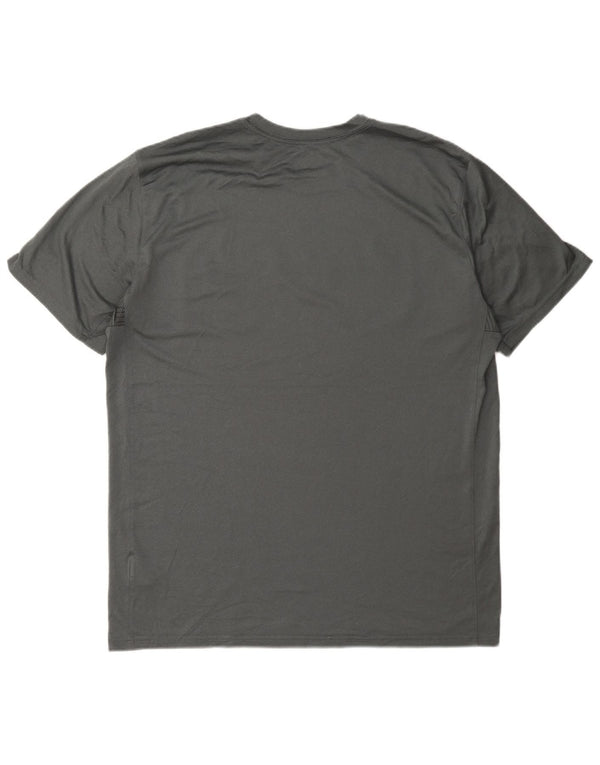 Męska koszulka Nike Dri Fit z grafiką, góra XL, szary poliester