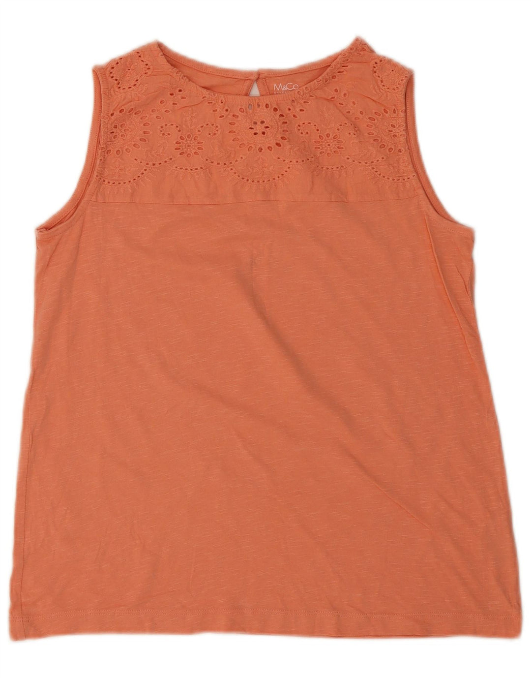 Top damski M&Co z kamizelką UK 10, mały, różowy, bawełniany