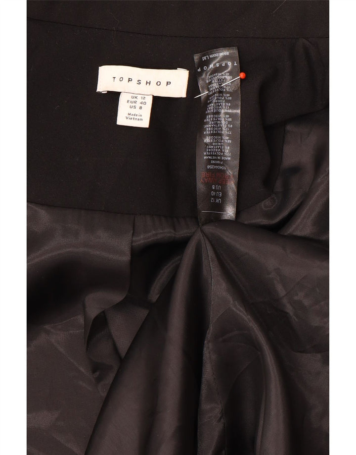 Damska marynarka oversize zapinana na 3 guziki Topshop UK 12, średnia czarna