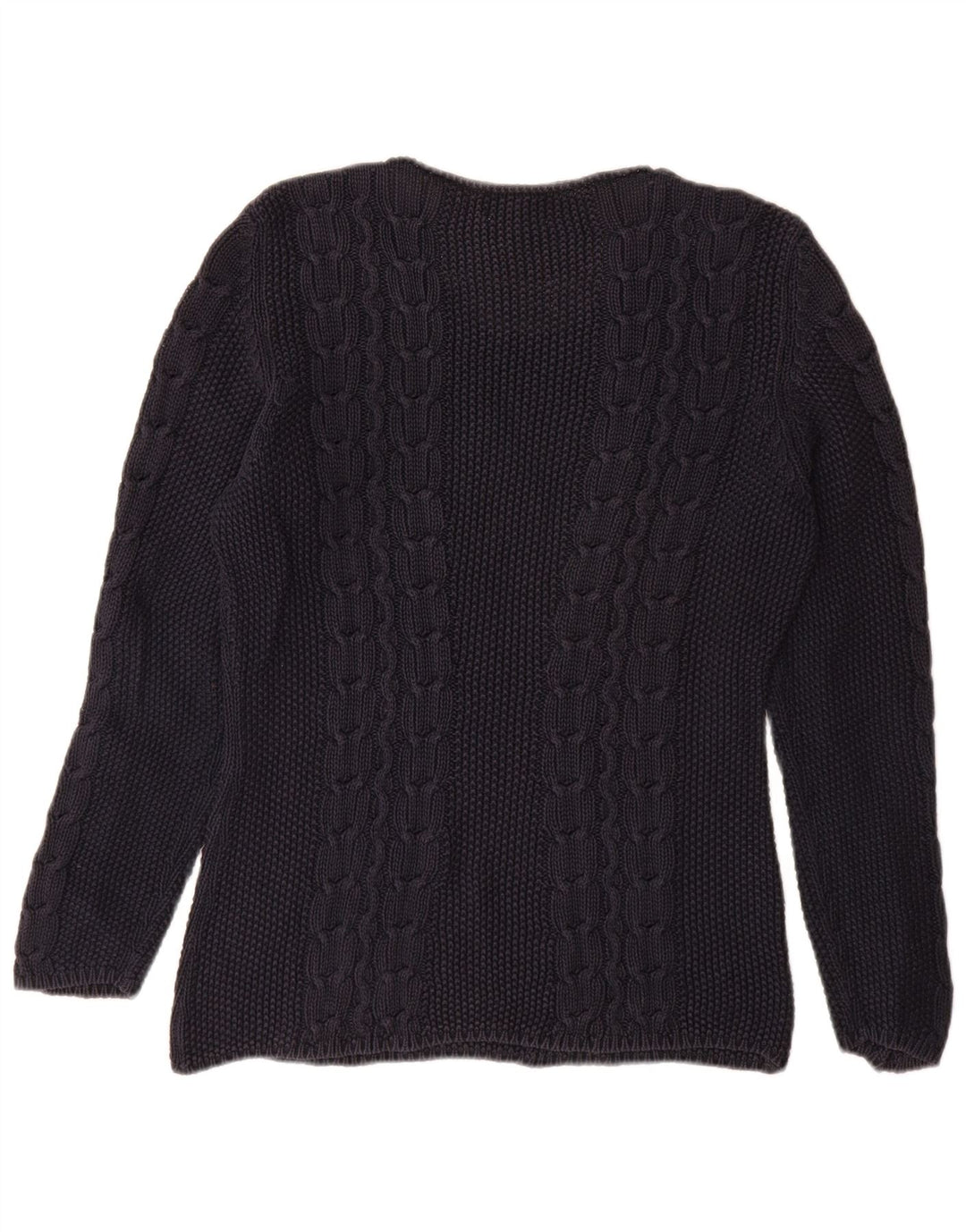 Damski sweter z dekoltem w łódkę SISLEY UK 14 Średni granatowy