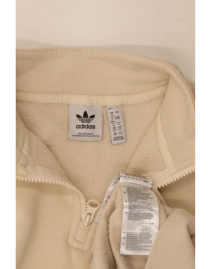 Damska bluza Adidas Oversized Graphic Jumper UK 12 Medium Beige