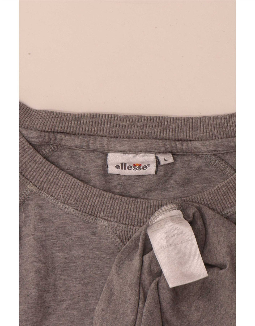Męski T-shirt z grafiką Ellesse, duży, szary, nakrapiany bawełniany