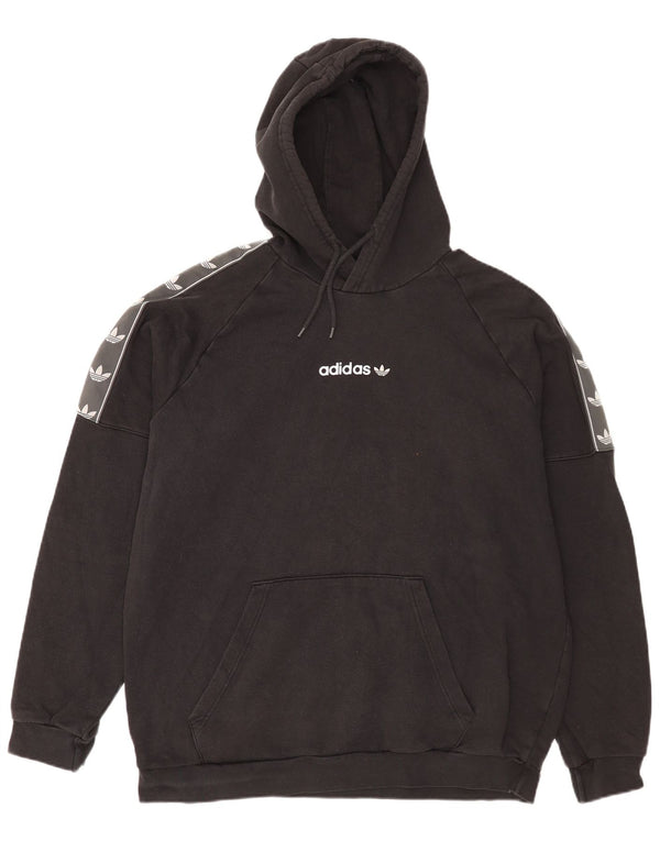 Męska bluza z kapturem Adidas Graphic XL, czarna, bawełniana