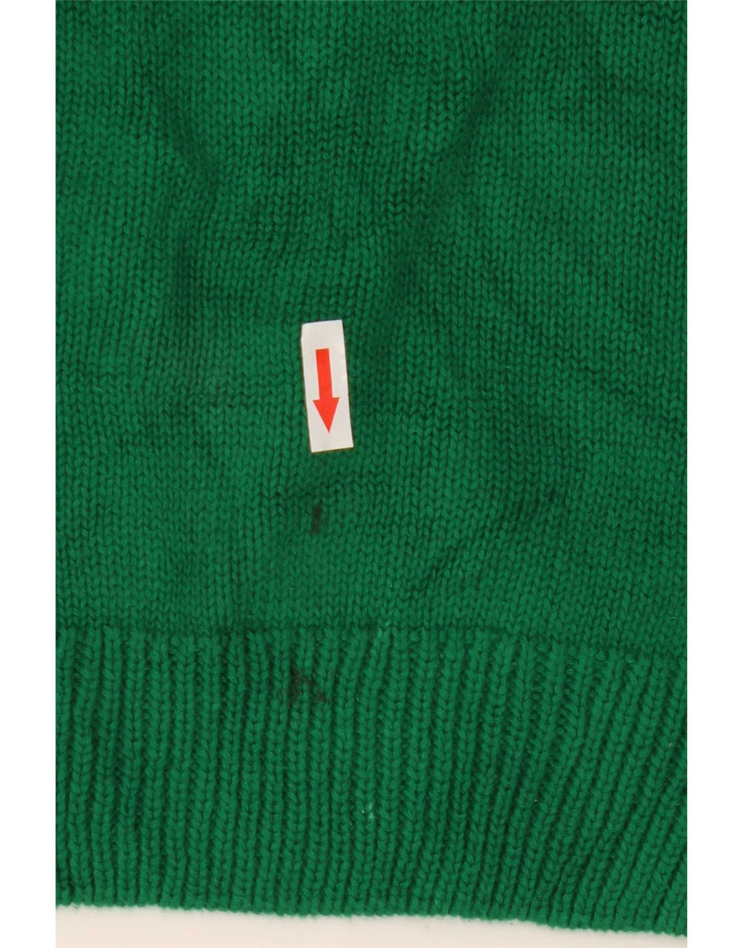 Męski sweter z wycięciem pod szyją Chaps, duży, zielony, bawełniany