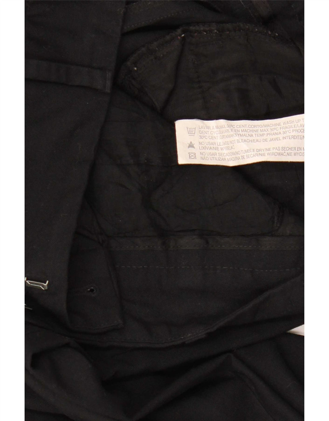 Damskie spodnie Chino Bootcut Zara EU 38 Small W28 L32 Czarny poliester