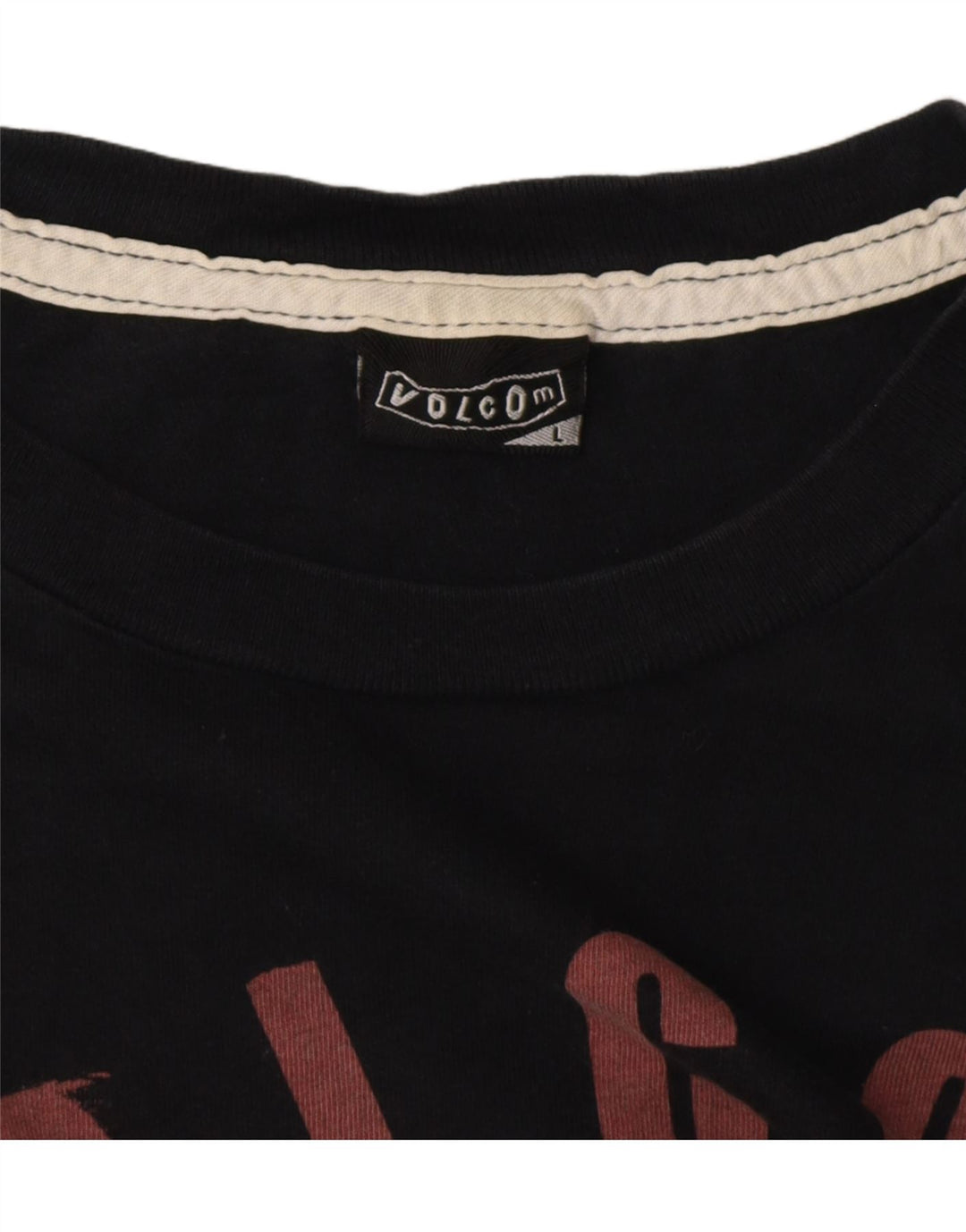 Męski T-shirt z grafiką VOLCOM, duży, czarny