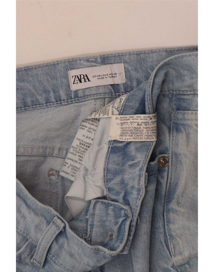 Damskie proste dżinsy Zara EU 40 Medium W30 L30 Niebieskie bawełniane