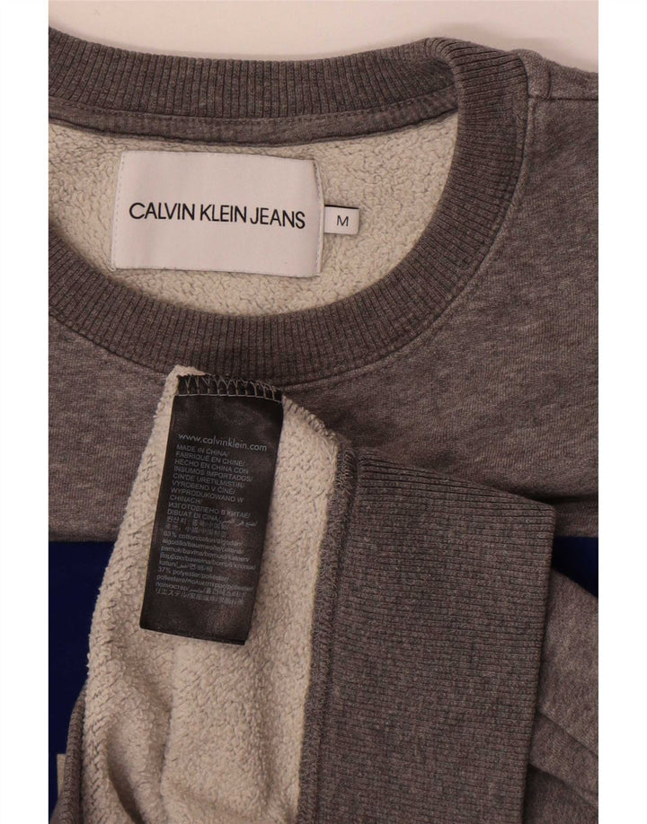 Damska bluza z grafiką Calvin Klein Jeans UK 14, średnia szarość