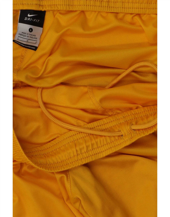 Męskie spodenki sportowe Nike Dri Fit, duże, żółte, poliestrowe