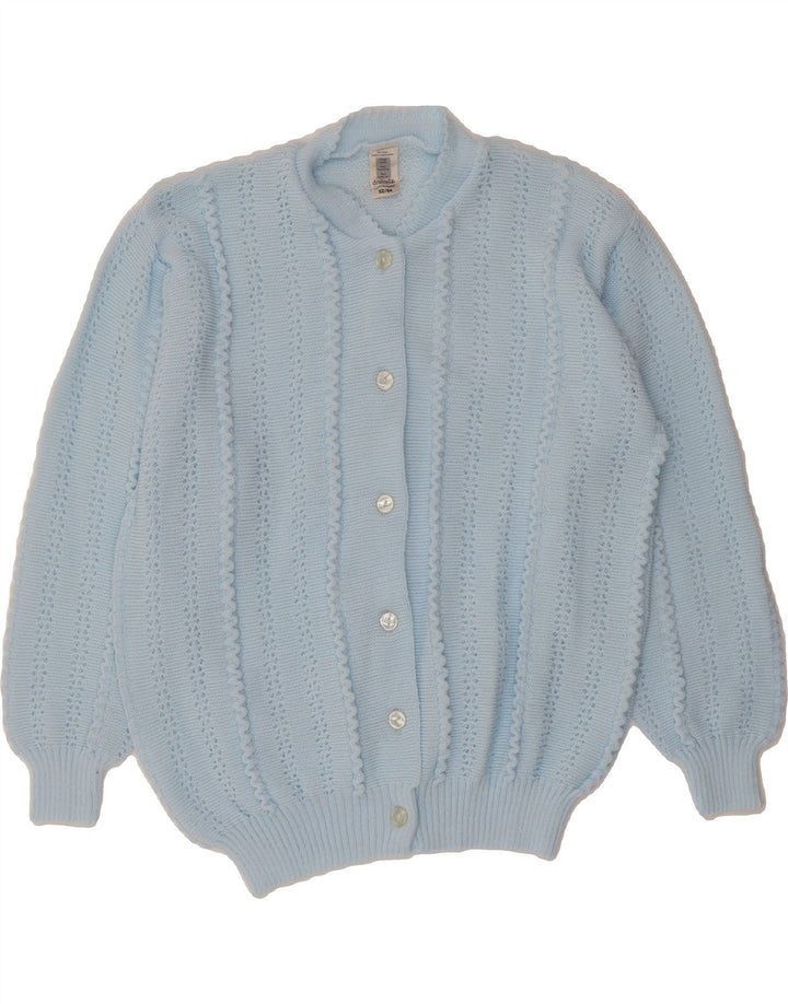 DRALON Womens Cardigan Sweater IT 52/54 2XL Blue Polyacrylic Vintage Dralon and Second-Hand Dralon from Messina Hembry 