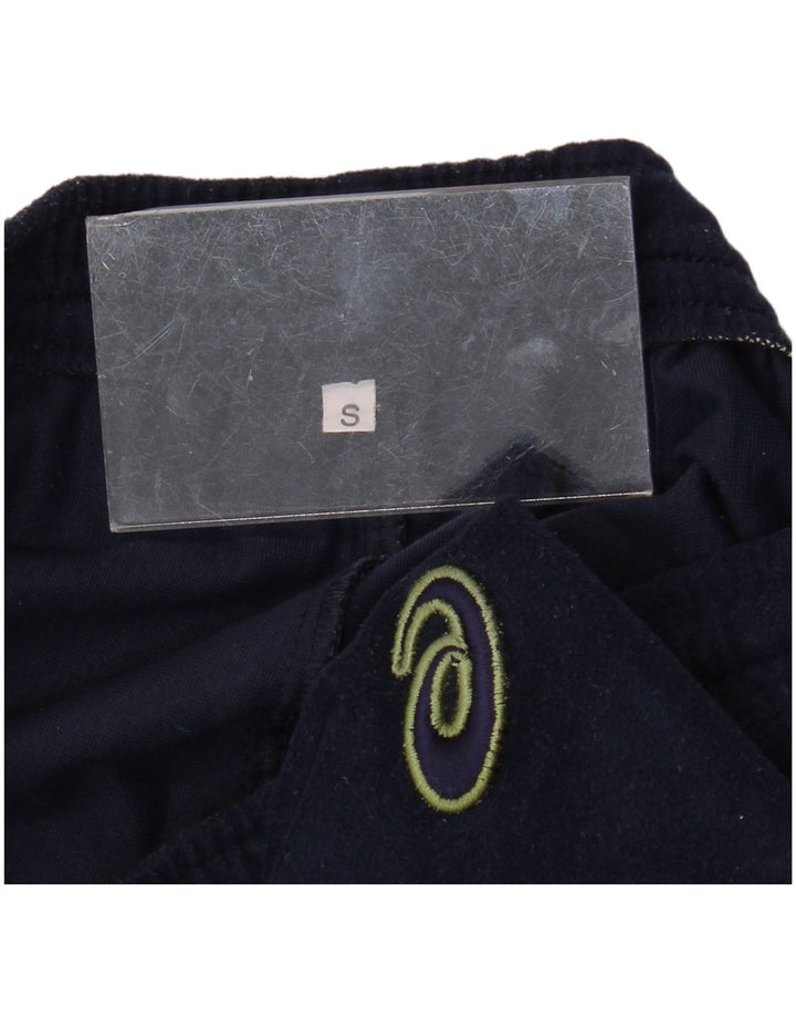 Męskie welurowe spodnie dresowe ASICS, małe, granatowe