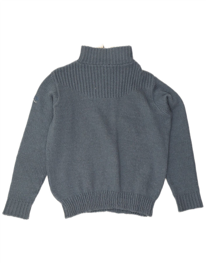 Męski sweter Lee z zamkiem błyskawicznym 2XL Niebieski akryl