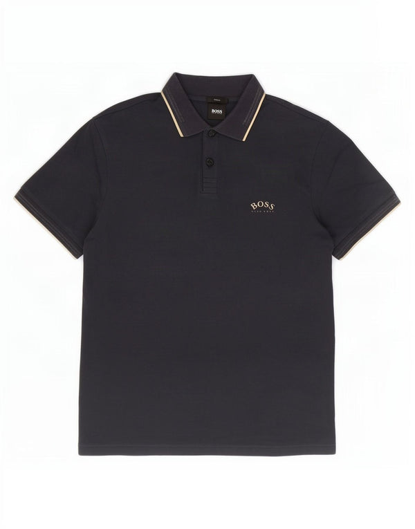 Męska koszulka polo Slim Fit Hugo Boss, mała, granatowa, bawełniana