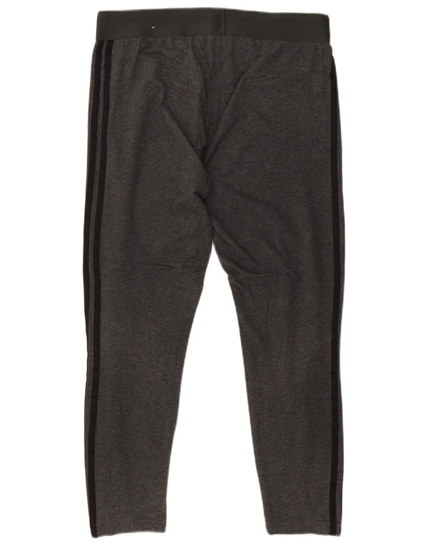 Legginsy damskie Adidas UK 16/18, duże, szare, bawełniane