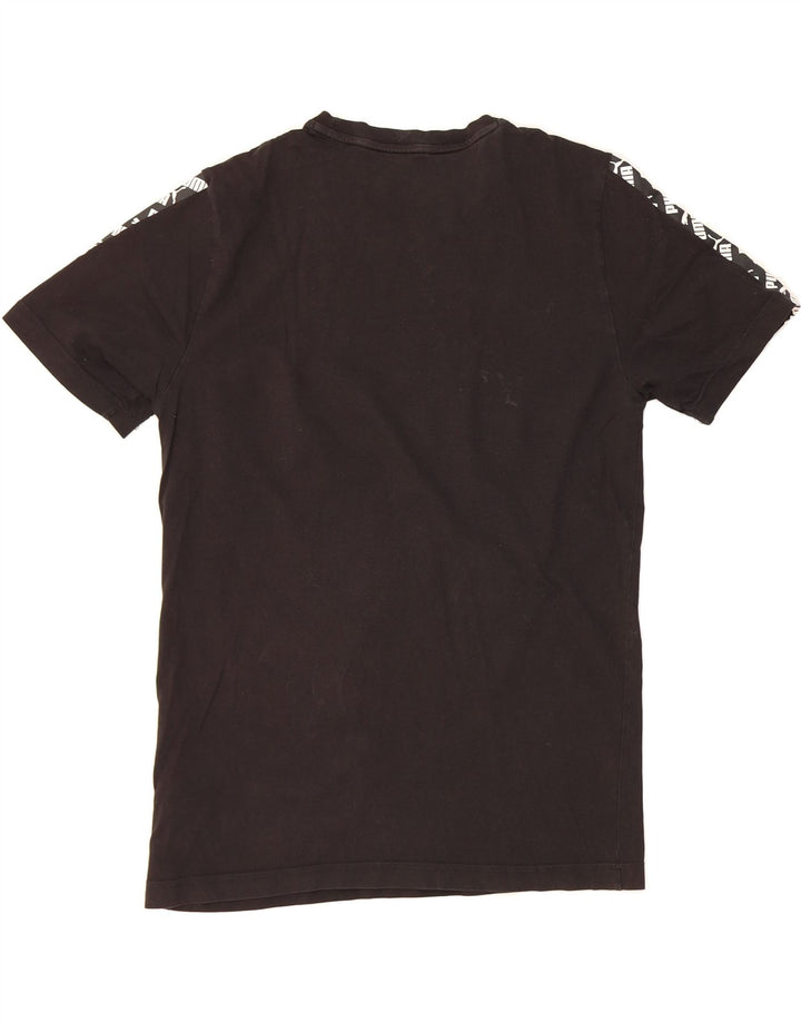 PUMA Mens Graphic T-Shirt Top Medium Black Cotton Vintage Puma and Second-Hand Puma from Messina Hembry 