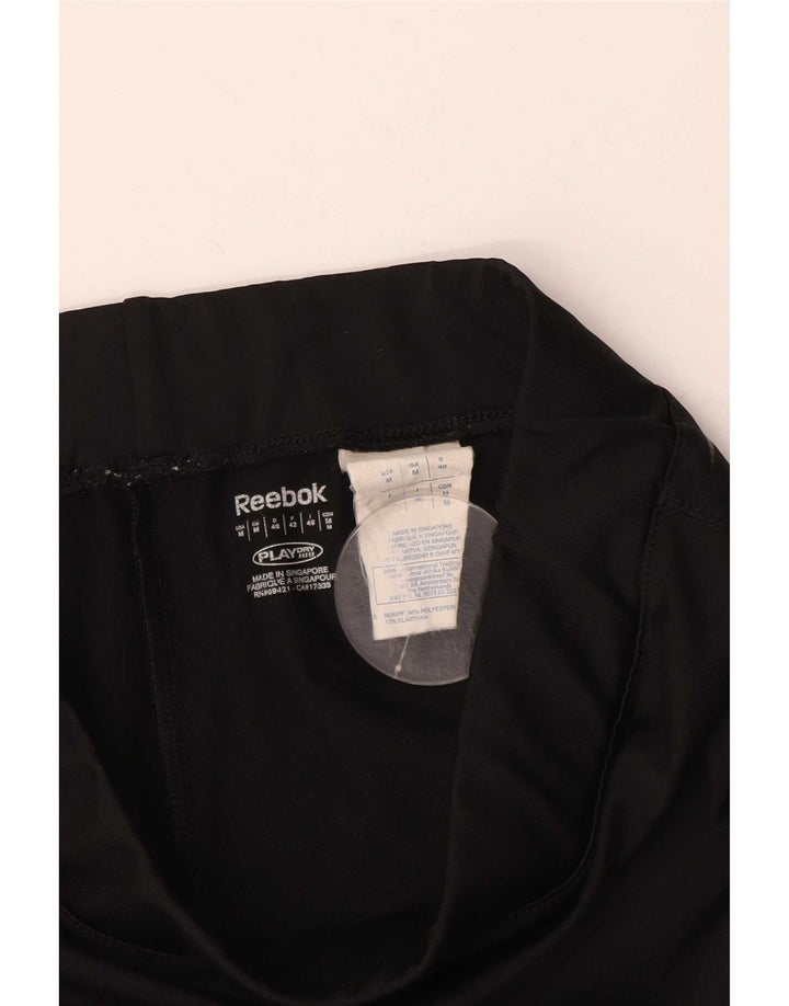 Damskie legginsy Reebok Capri UK 12, średni czarny poliester