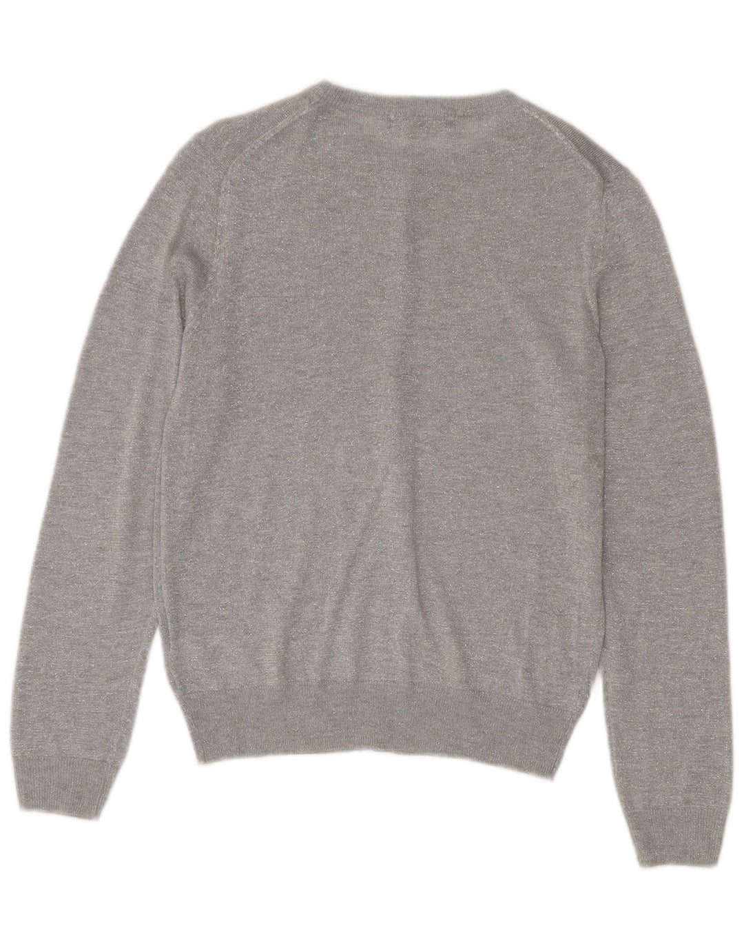 Sweter damski Marks & Spencer UK 12, średni, srebrny, nakrapiany wiskoza