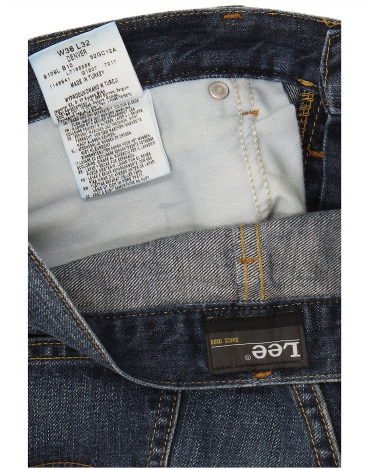 Męskie jeansy Lee Denver Bootcut W36 L32, granatowe, bawełniane
