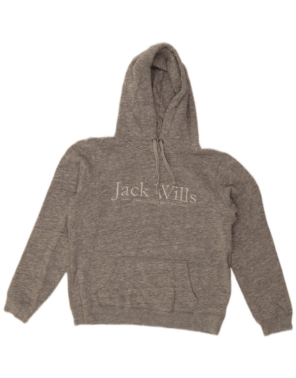 Damska bluza z kapturem Jack Wills, UK 12, średnia szara, nakrapiana bawełna