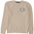 Męska bluza z grafiką Calvin Klein Jeans, mała, biała, bawełniana