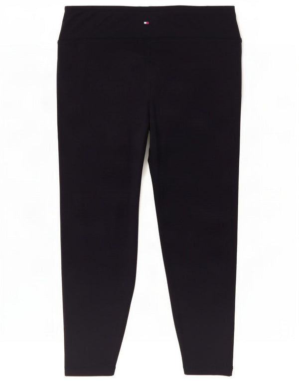 Damskie legginsy graficzne Tommy Hilfiger UK 18 XL granatowe, bawełniane