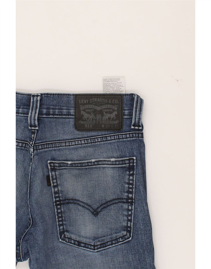 LEVI'S Womens 511 Slim Jeans W28 L27 Blue Cotton Vintage Levi's and Second-Hand Levi's from Messina Hembry 