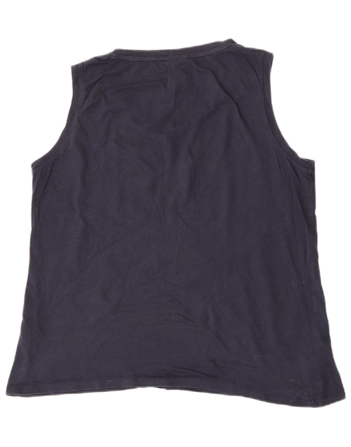 Damska kamizelka Weird Fish UK 16, duża, granatowa, bawełniana