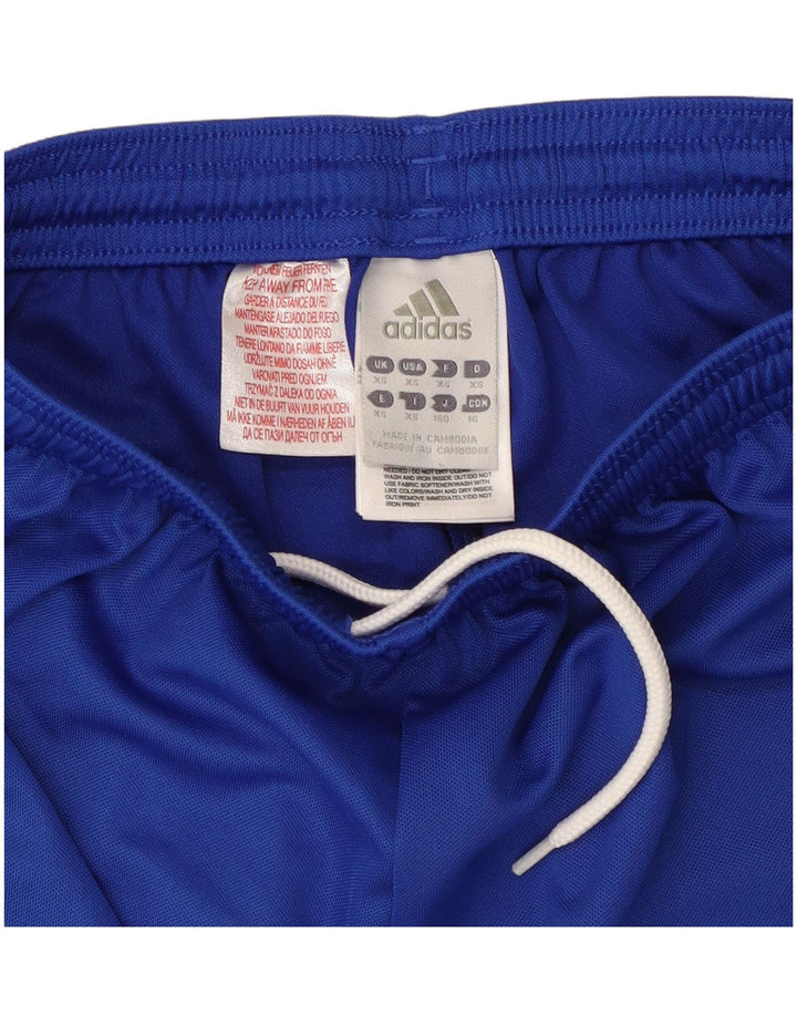 Damskie spodenki sportowe ADIDAS Climalite UK 6 XS Niebieski poliester